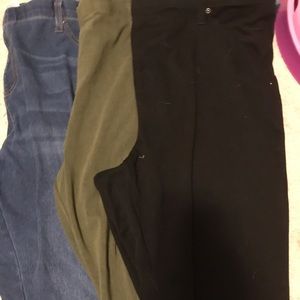 3 size 2x pairs of jeggings by Terra and Sky